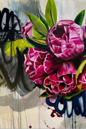 How to Create an Expressive Floral Painting-graduate art-3