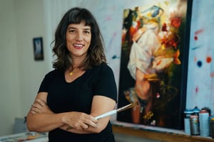 Elli with Paintbrush