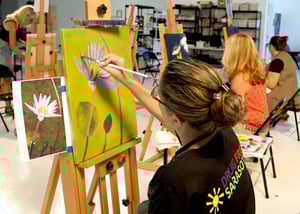 Metal 101 class painting