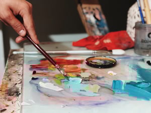 Palette Closeup Oils