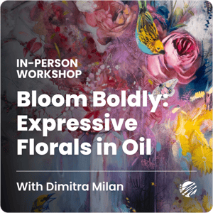 Bloom Boldly: Expressive Florals in Oil