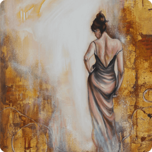 Expressive Gold Leaf Figure