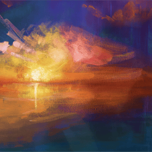 shorby-How to Create a Sunset in Acrylics