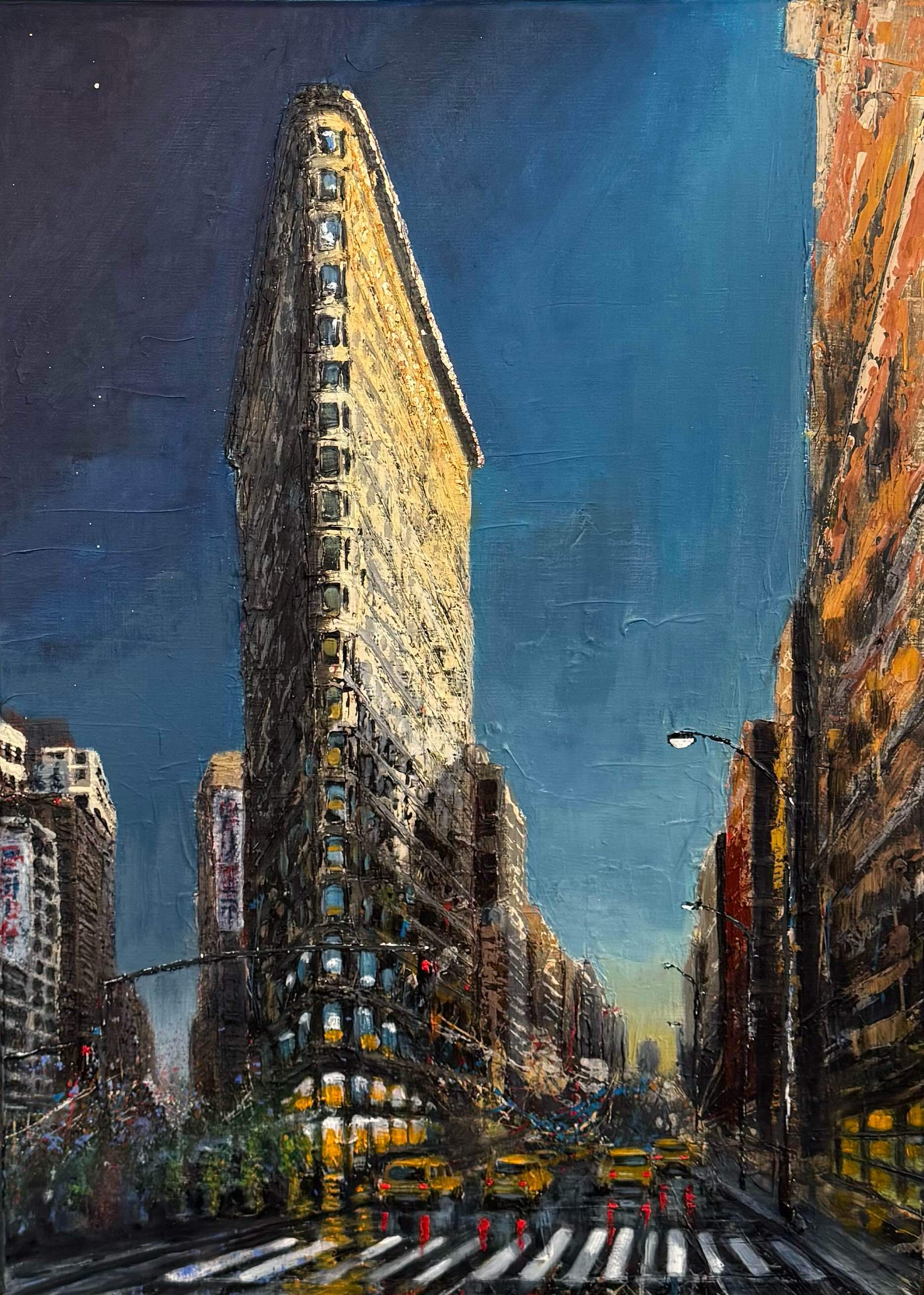 Tina Mutschler painting of the Flatiron Building titled Urban Icon