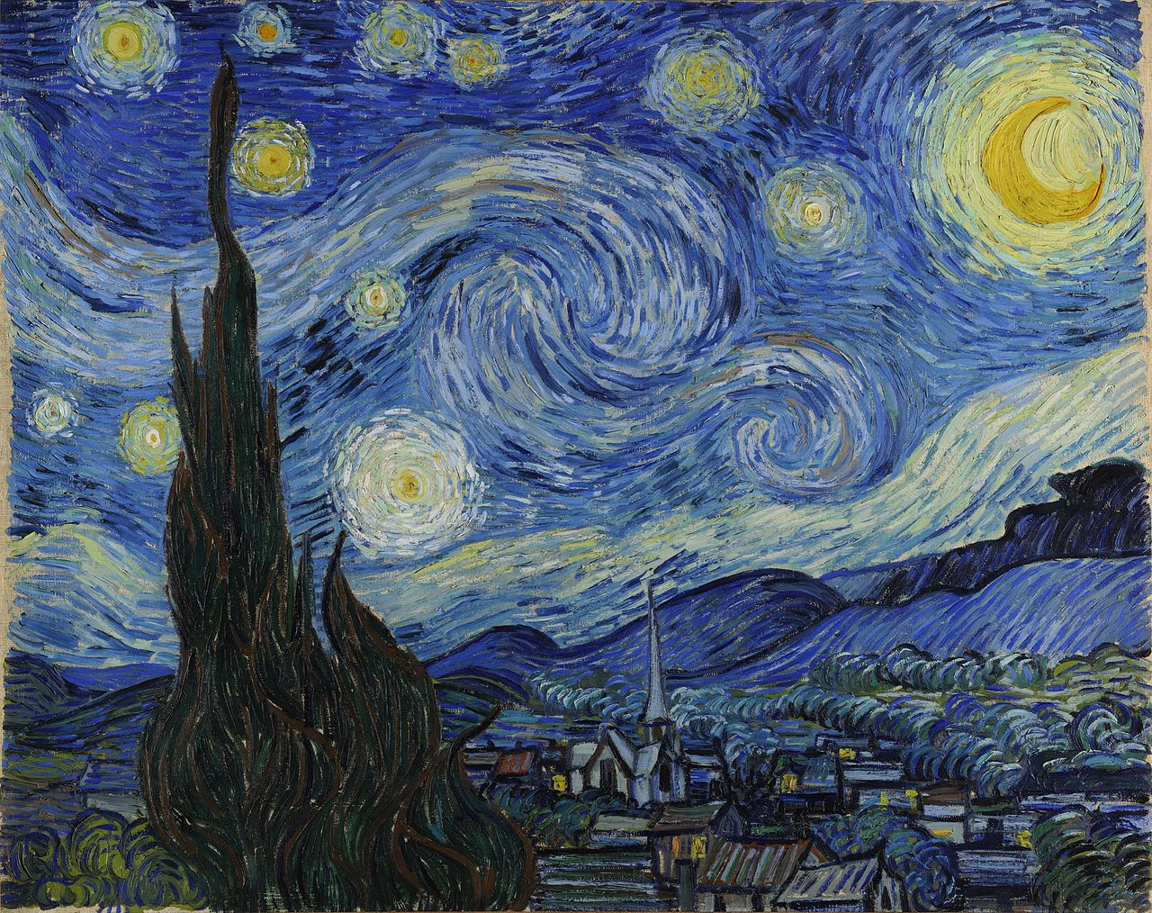 洋書 Impressionism and Post-Impressionism starry_night_full.jpg